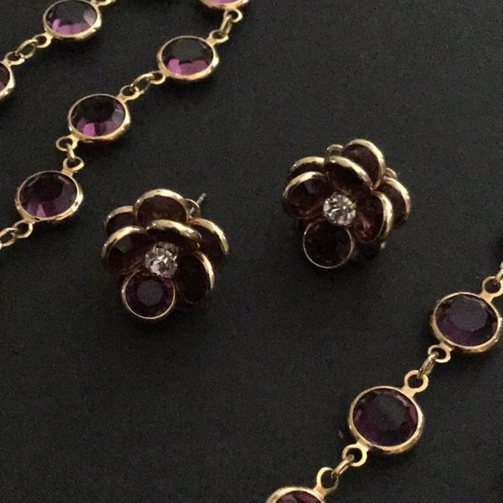 Swarovski Necklace and Earring Set - Picture 2 of 2